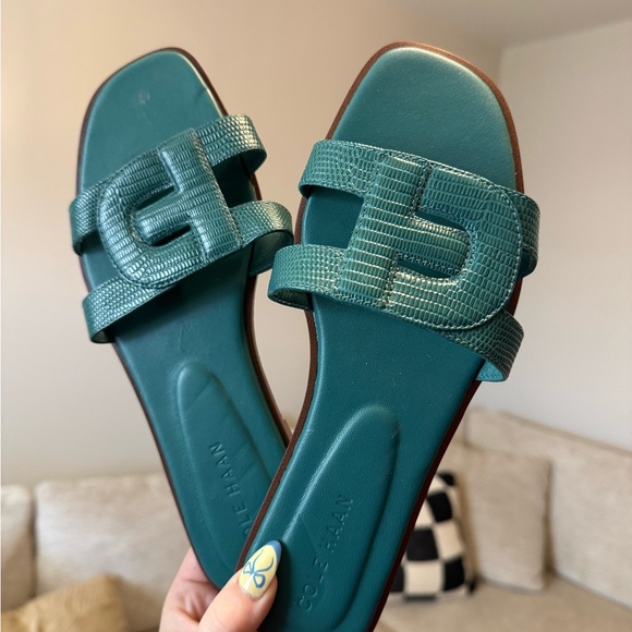 Cole Haan Shoes - Cole Haan Women's Green Slide Sandals